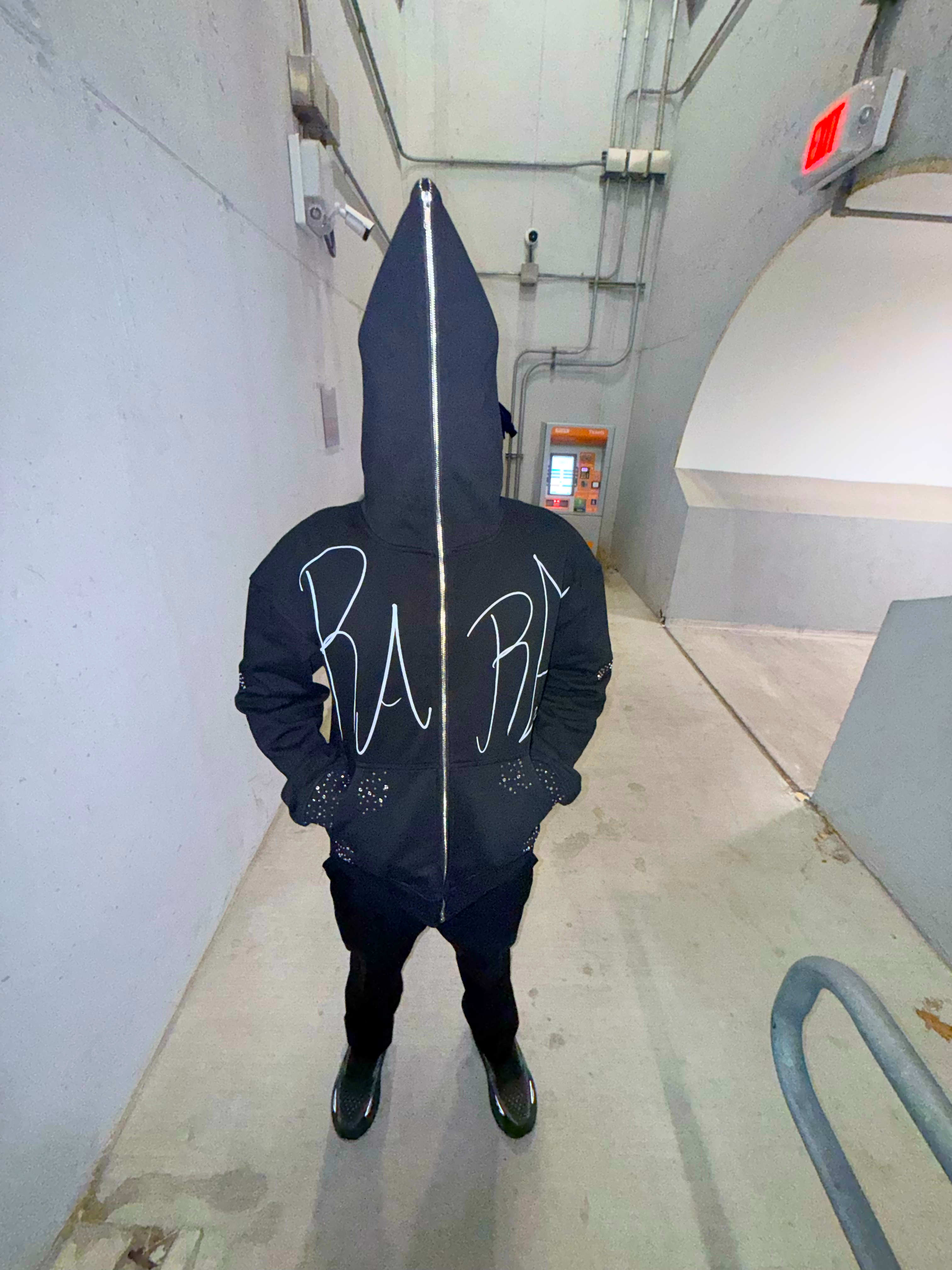 “ONE OF ONE” Rhinestone Hoodie – Rare Collection