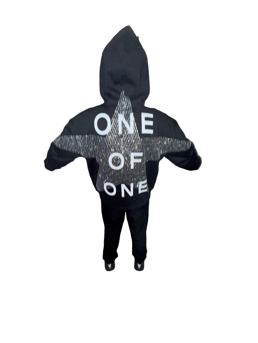 “ONE OF ONE” Rhinestone Hoodie – Rare Collection